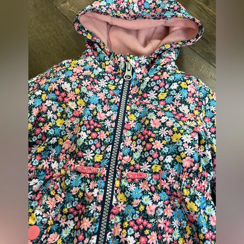 Carter’s Hooded Floral Toddler Jacket - 12M